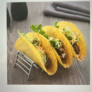 Stainless Steel Taco Holder - 4 Pack, Silver tone , new